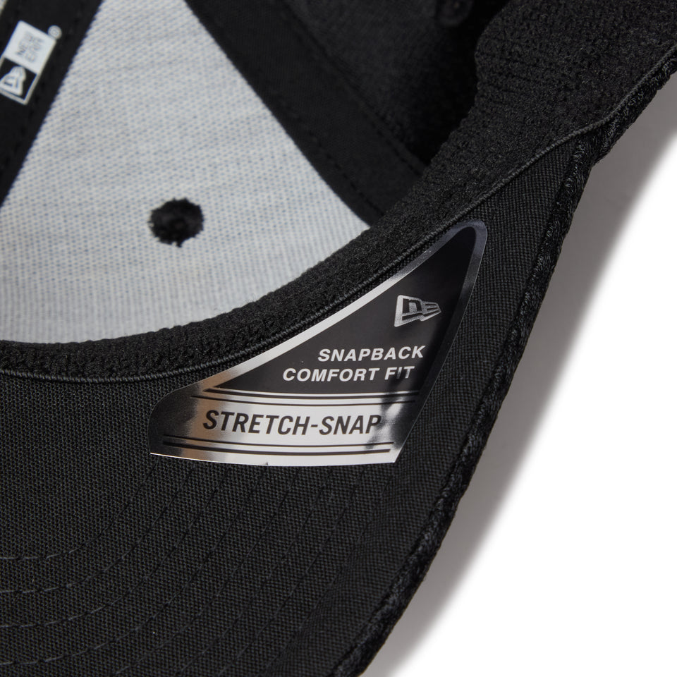 9SEVENTY ストレッチスナップ  Spacer Mesh ブラック | パフォーマンスアパレル | NEW ERA ニューエラ公式オンラインストア