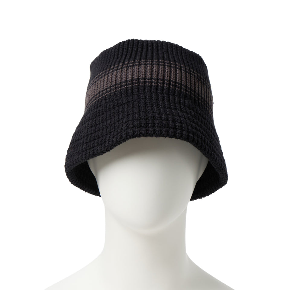 ニットバケット Visor Sticker ストライプ ブラック | NEW ERA ニューエラ公式オンラインストア