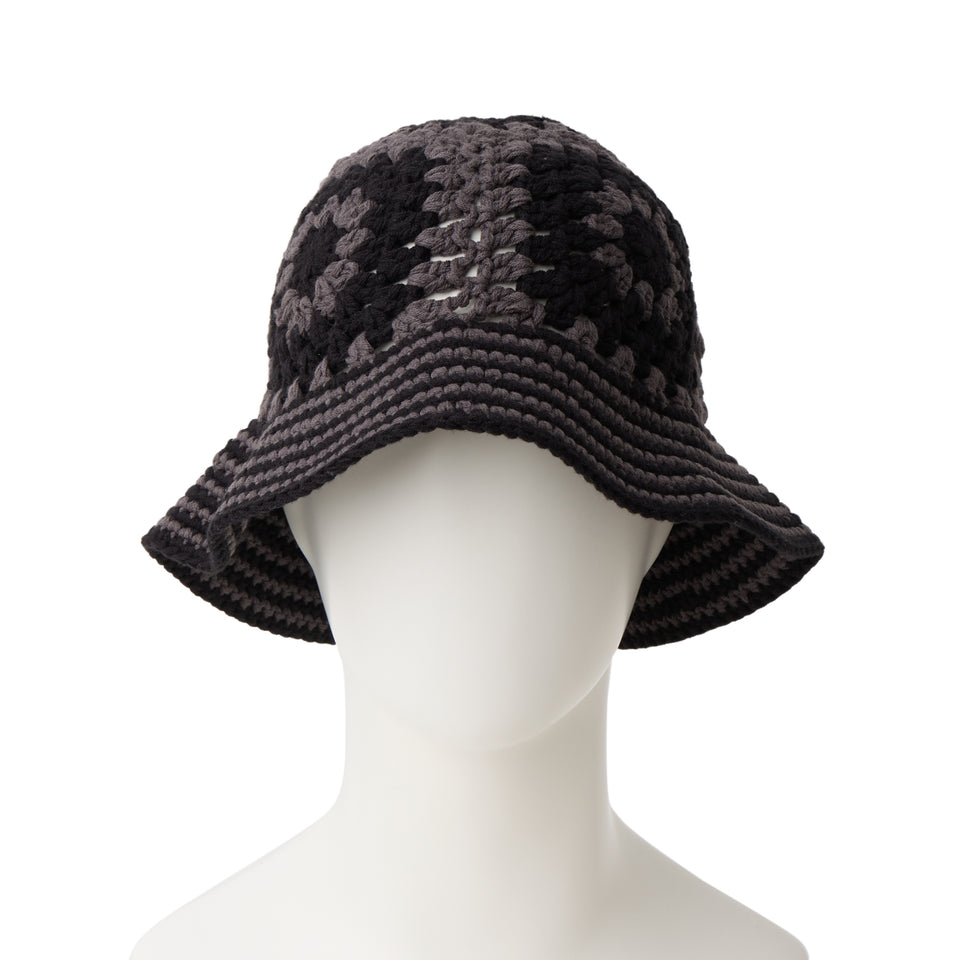 クロシェ ニットバケット ダークグレー/ブラック | NEW ERA ニューエラ公式オンラインストア