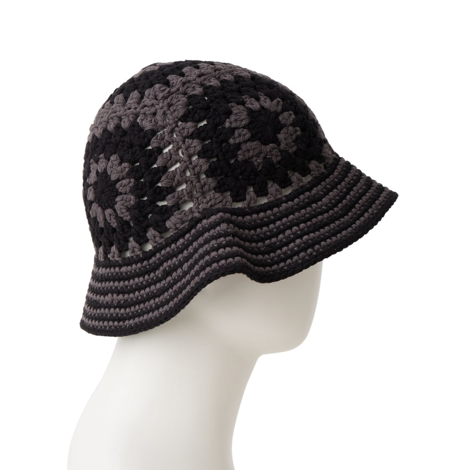 クロシェ ニットバケット ダークグレー/ブラック | NEW ERA ニューエラ公式オンラインストア