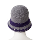 クロシェ ニットバケット Crochet Knit Border グラファイト/ダークパープル | NEW ERA ニューエラ公式オンラインストア
