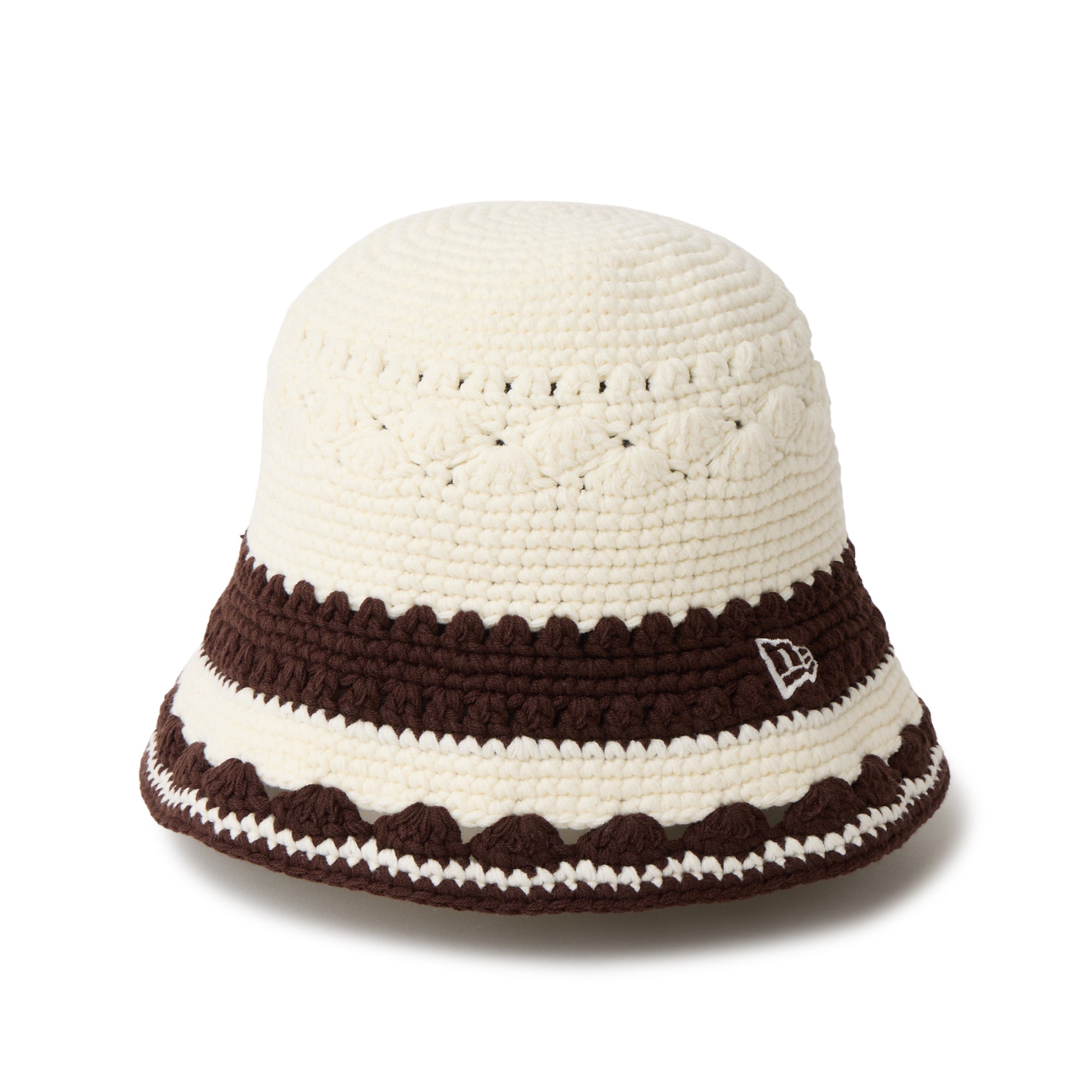 クロシェ ニットバケット ボーダー Crochet Knit Border クローム
