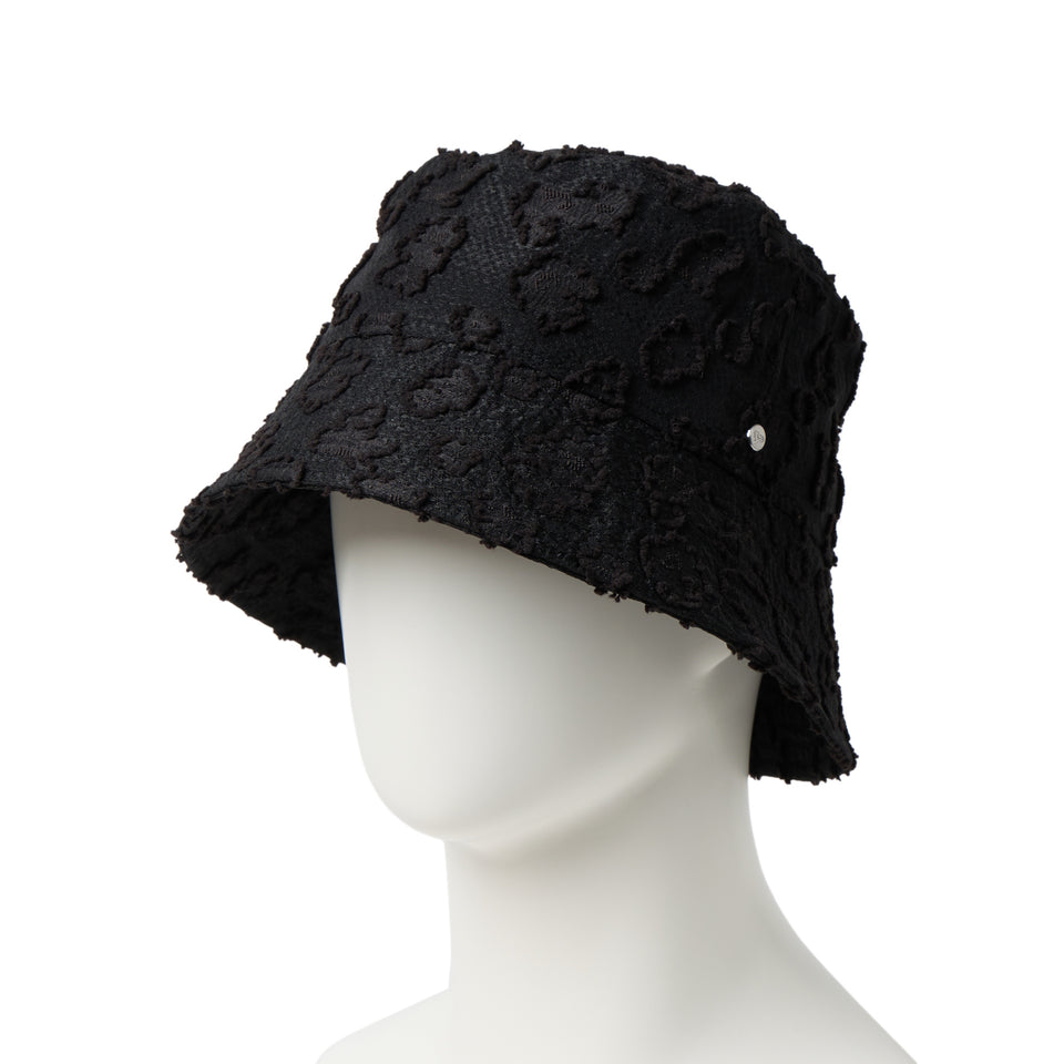 バケット01 セーラーブリム Sailor Brim Flower Jacquard ブラック