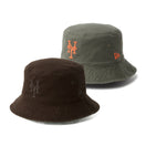 バケット01 リバーシブル MLB Bucket Hat ニューヨーク・メッツ バーントウッド/ニューオリーブ