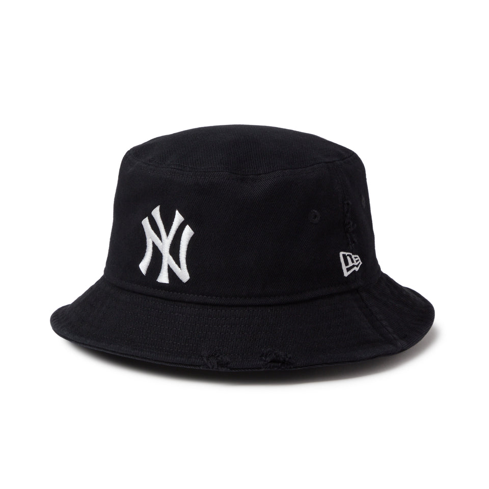 バケット01 MLB Damaged Cap ニューヨーク・ヤンキース ブラック