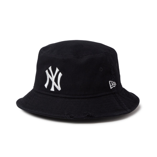 バケット01 MLB Damaged Cap ニューヨーク・ヤンキース ブラック