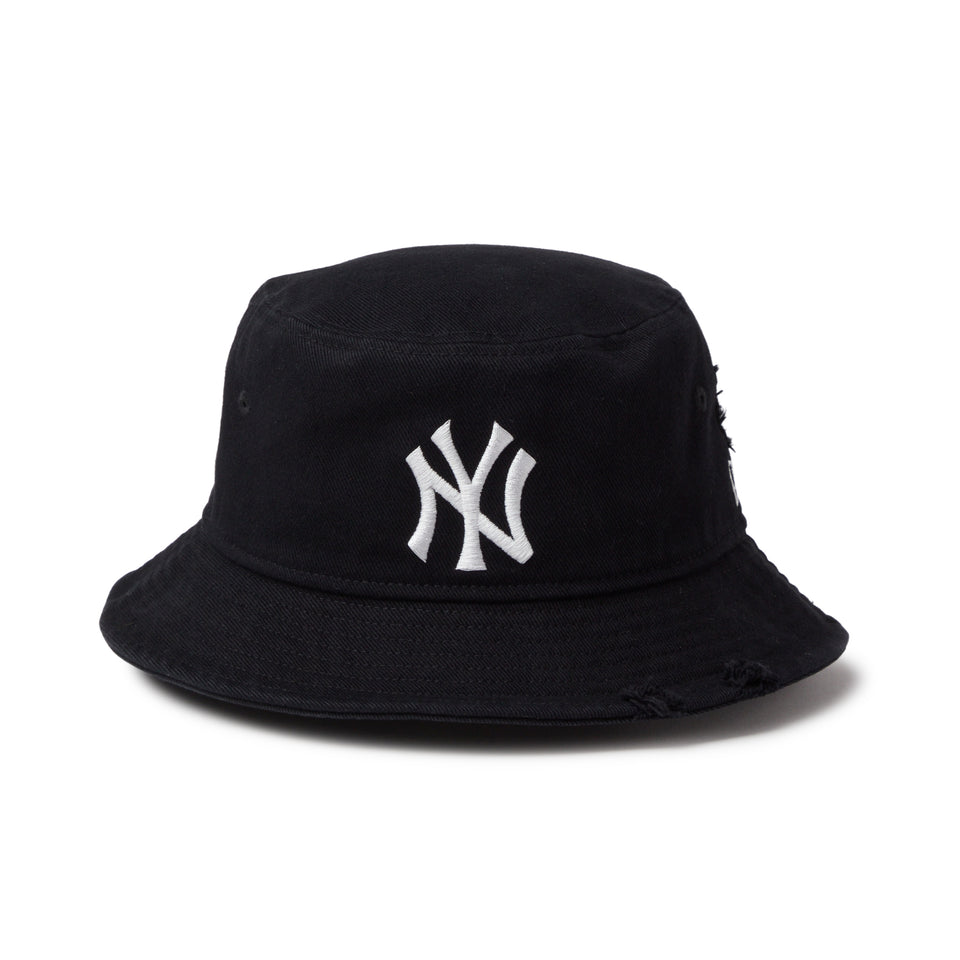 バケット01 MLB Damaged Cap ニューヨーク・ヤンキース ブラック | NEW ERA ニューエラ公式オンラインストア