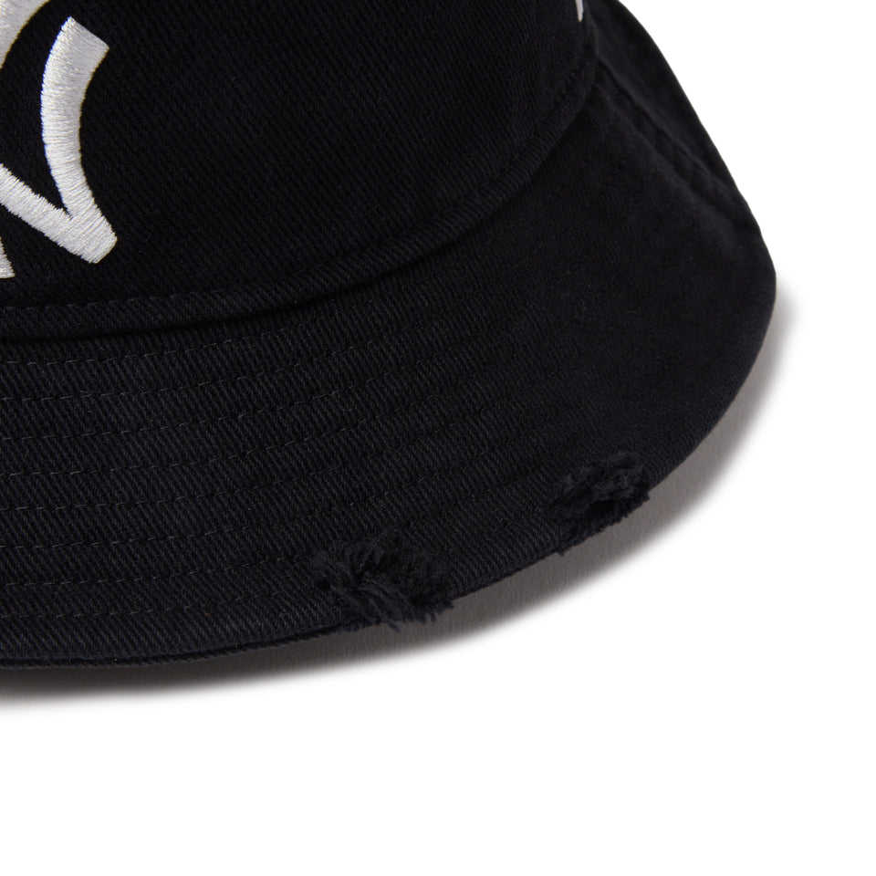 バケット01 MLB Damaged Cap ニューヨーク・ヤンキース ブラック | NEW ERA ニューエラ公式オンラインストア