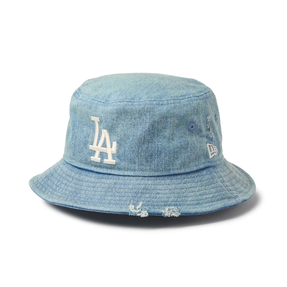 バケット01 MLB Damaged Denim ロサンゼルス・ドジャース ウォッシュド