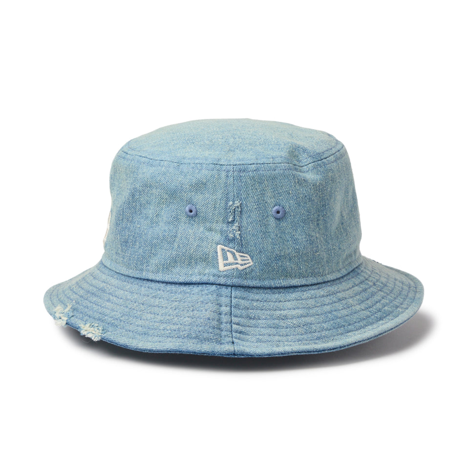 バケット01 MLB Damaged Denim ロサンゼルス・ドジャース ウォッシュド