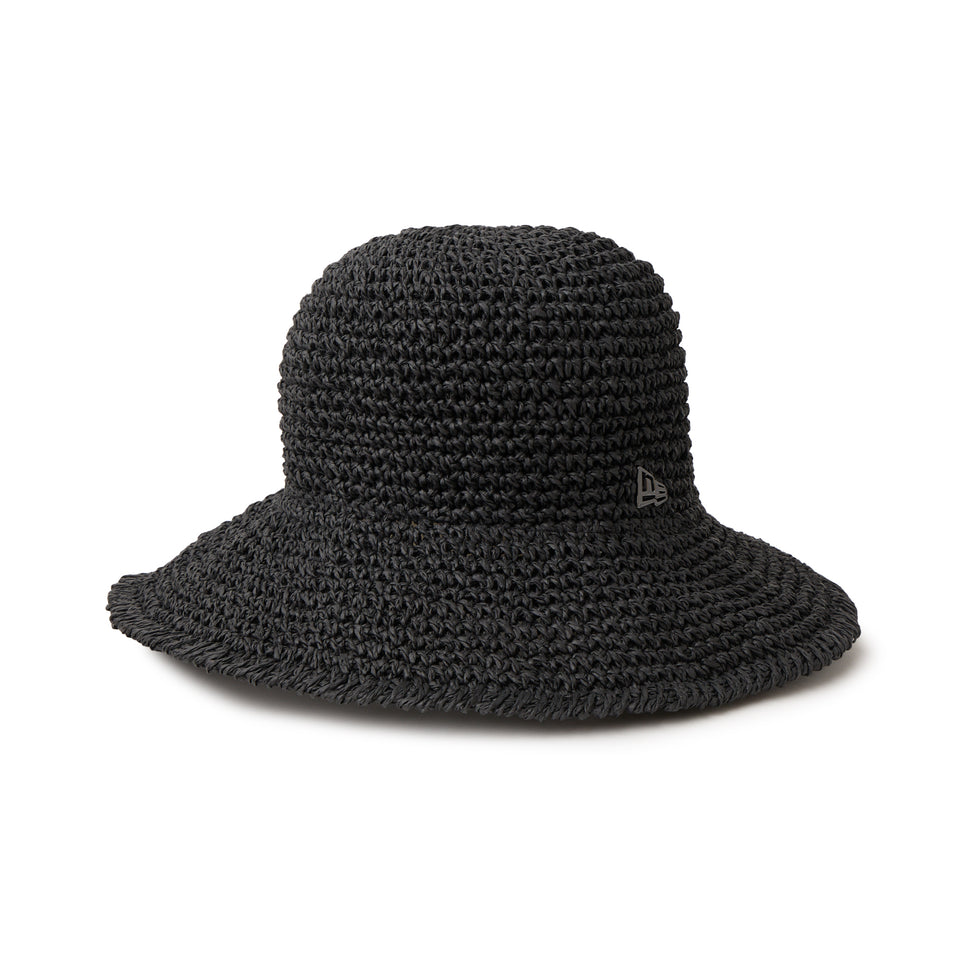 アドベンチャー ワイドブリム Paper Crochet Hat ブラック
