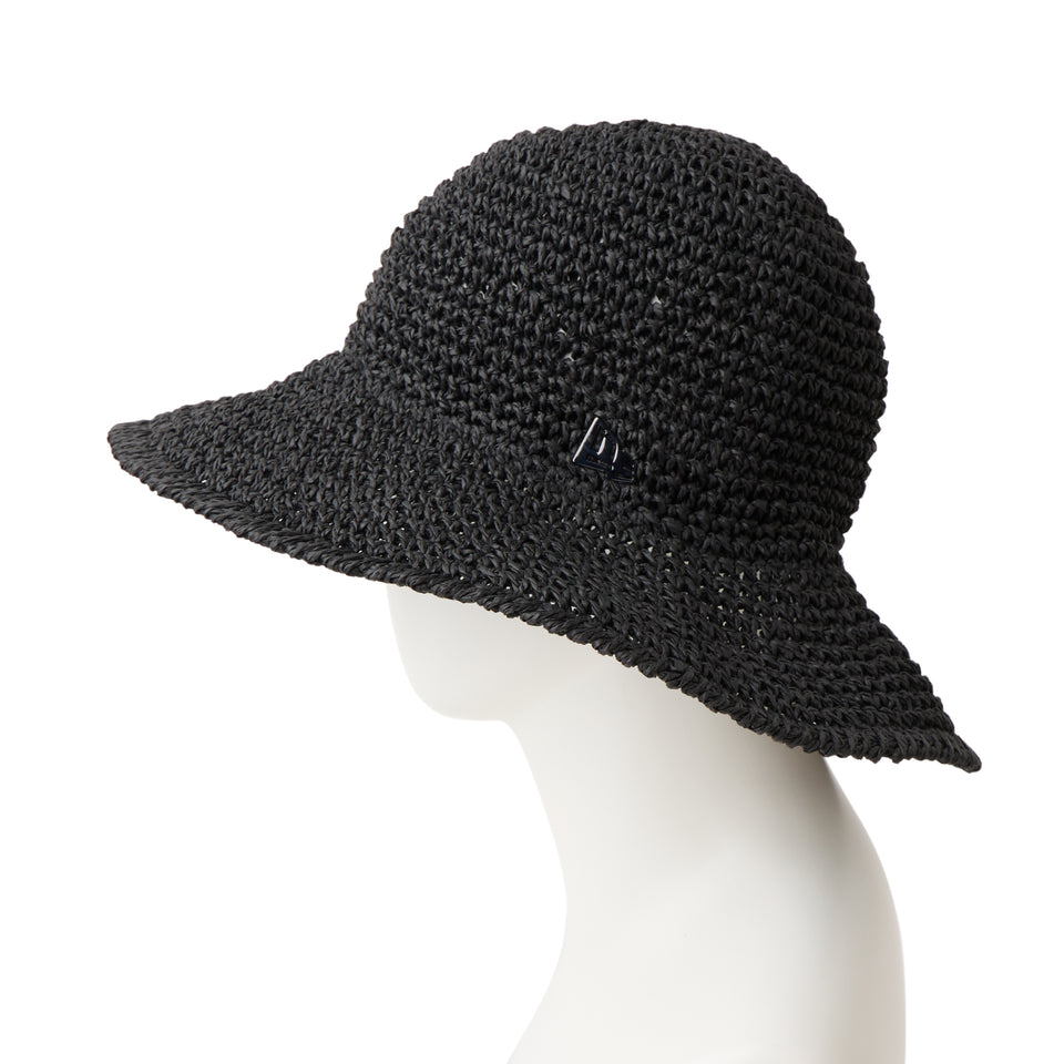 アドベンチャー ワイドブリム Paper Crochet Hat ベーシック ブラック