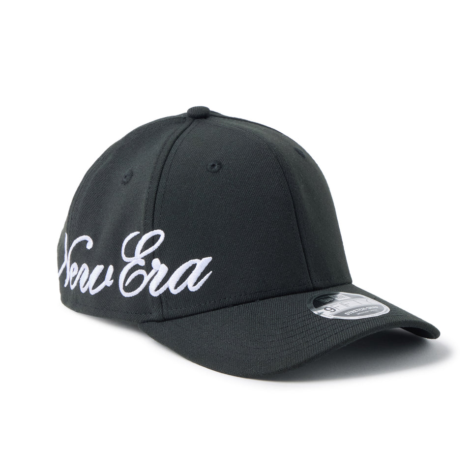 9FIFTY Stretch Series Big スクリプトロゴ ブラック | ニューエラ