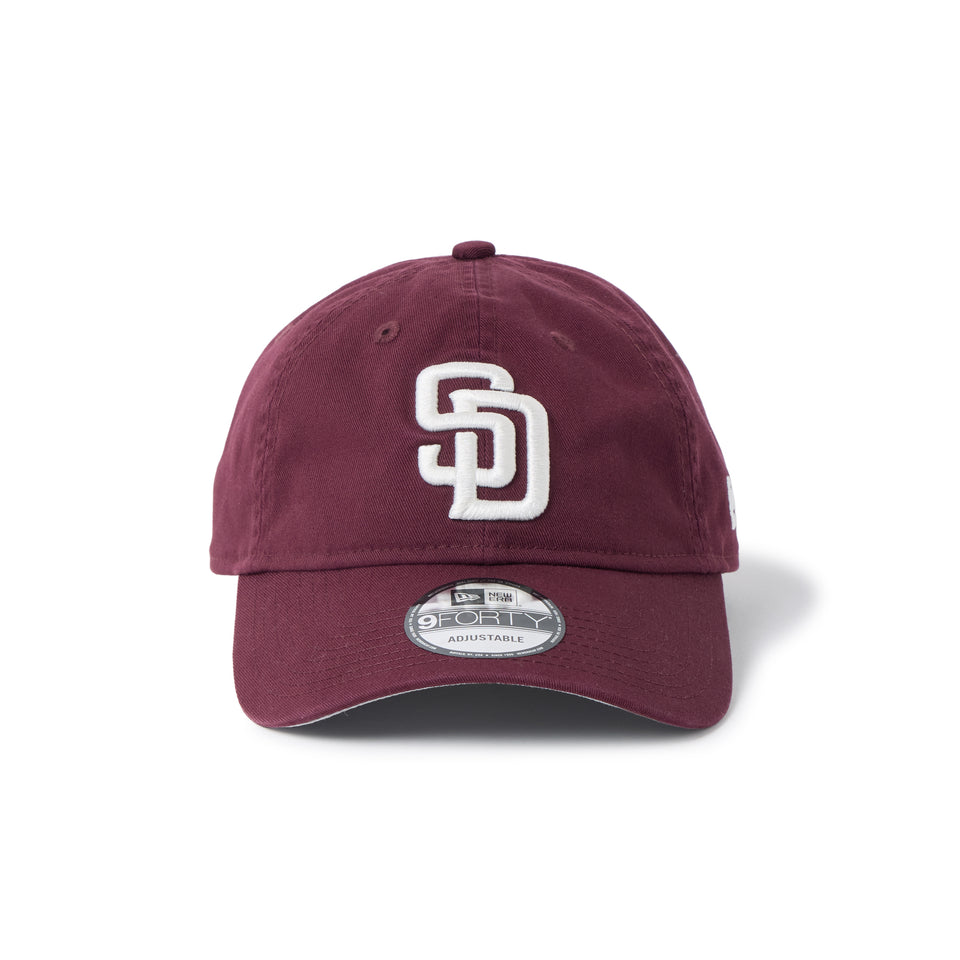 9FORTY MLB アンストラクチャード Unstructured サンディエゴ・パドレス マルーン | NEW ERA ニューエラ公式オンラインストア