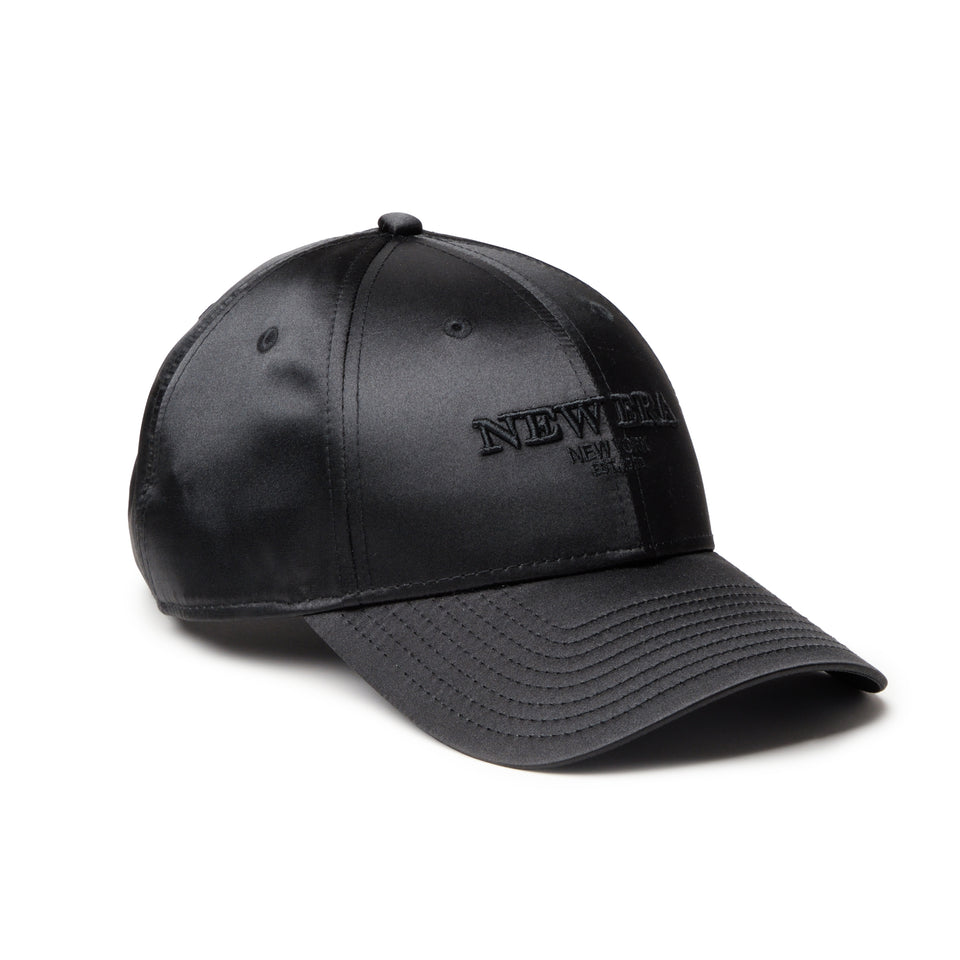 9FORTY Satin Tonal Logo ブラック | NEW ERA ニューエラ公式オンラインストア