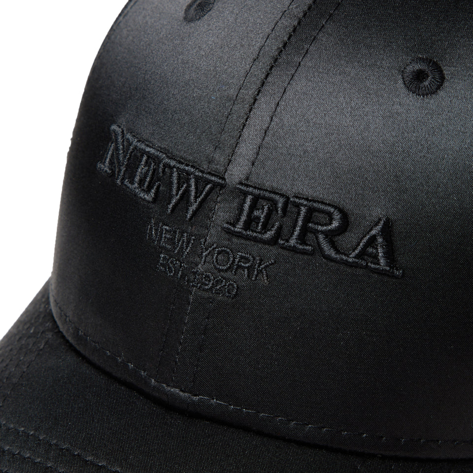 9FORTY Satin Tonal Logo ブラック | NEW ERA ニューエラ公式オンラインストア