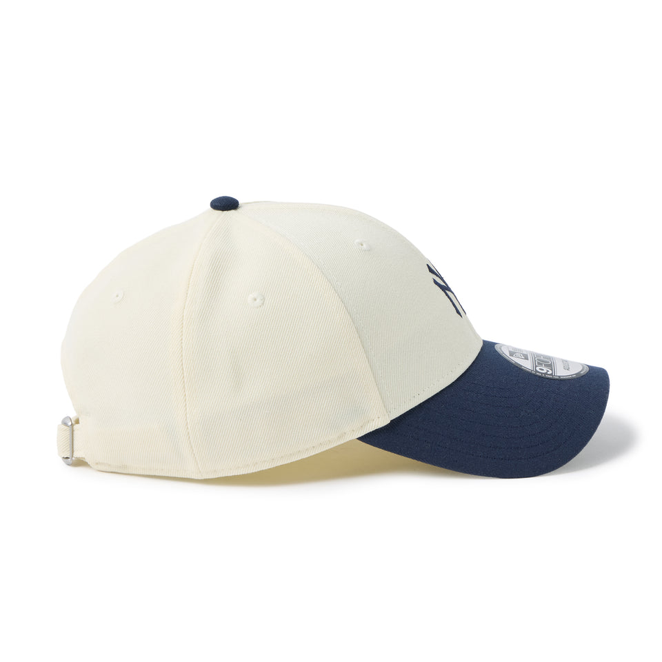 9FORTY MLB Beige Sweat Band ニューヨーク・ヤンキース  クロームホワイト/ナイトシフトネイビー | NEW ERA ニューエラ公式オンラインストア