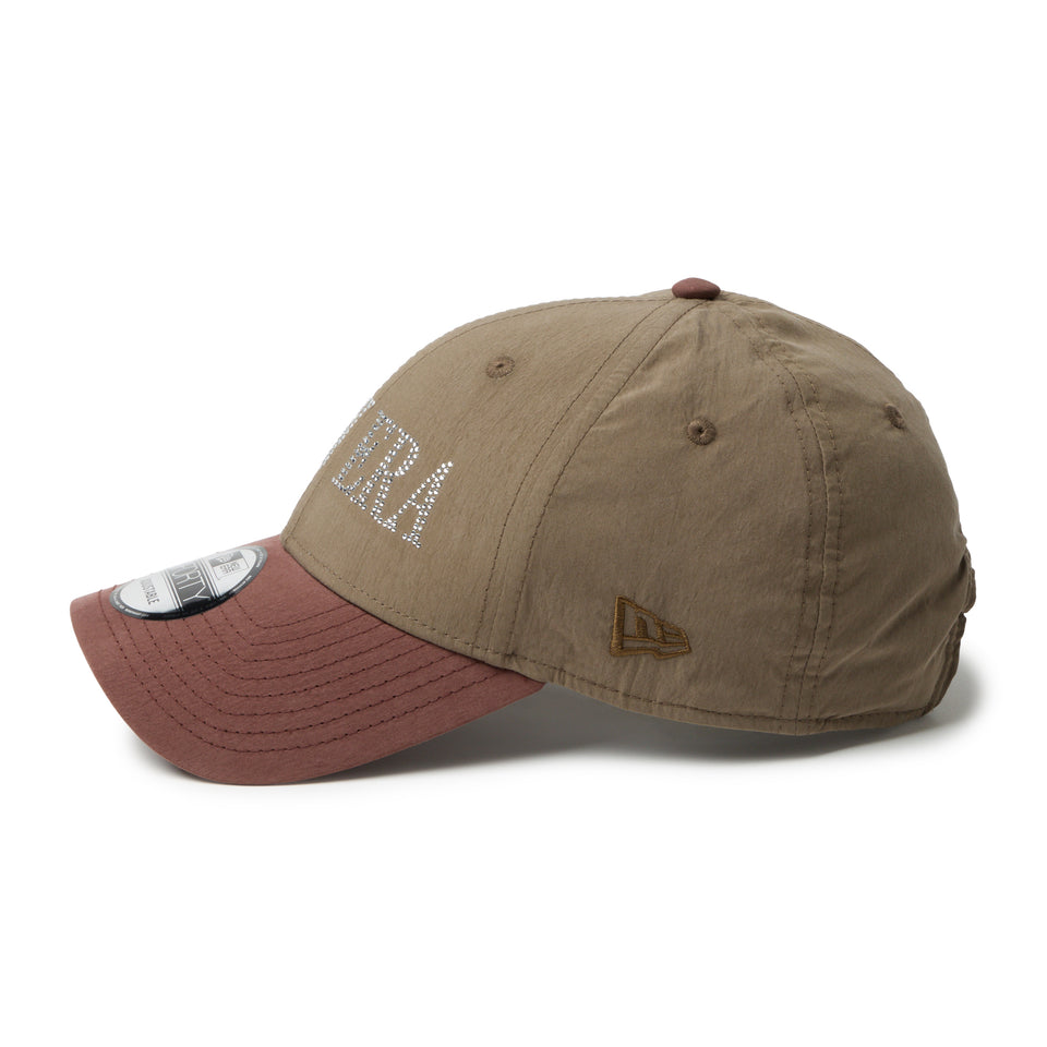 9FORTY NEW ERA Rhinestone ラインストーン モス/ブラウン