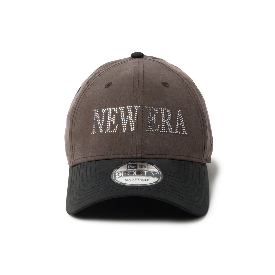9FORTY NEW ERA Rhinestone ラインストーン グラファイト/ブラック