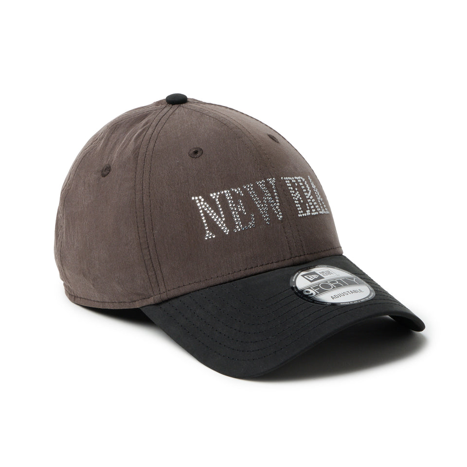 9FORTY NEW ERA Rhinestone ラインストーン グラファイト/ブラック