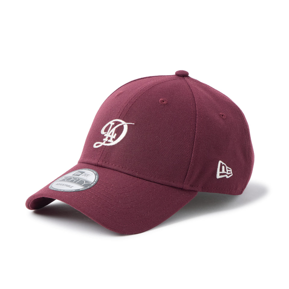 9FORTY MLB Beige Sweat Band ロサンゼルス・ドジャース シティーコネクトロゴ フロステッドバーガンディー | NEW ERA ニューエラ公式オンラインストア