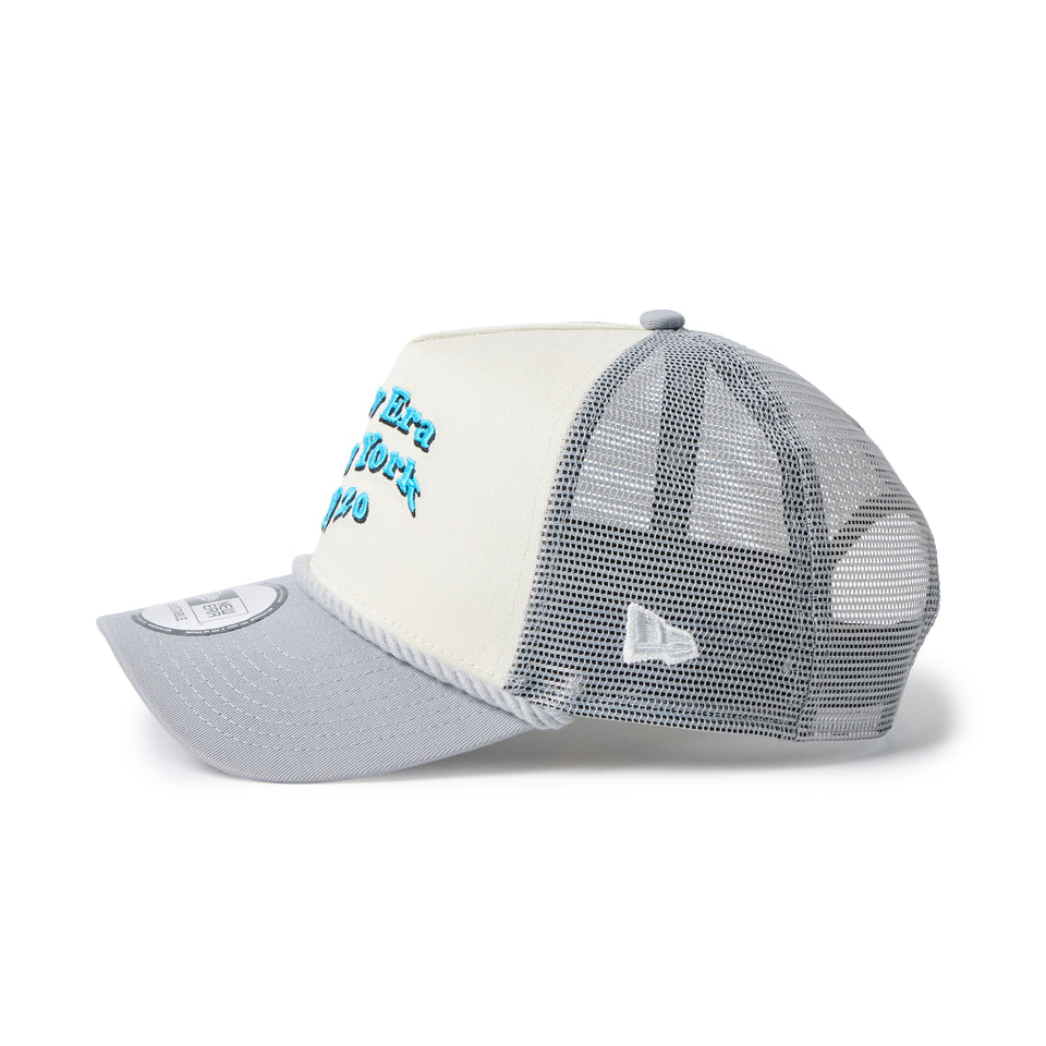 9FORTY A-Frameトラッカー Wave Logo クロームホワイト/グレー | NEW ERA ニューエラ公式オンラインストア