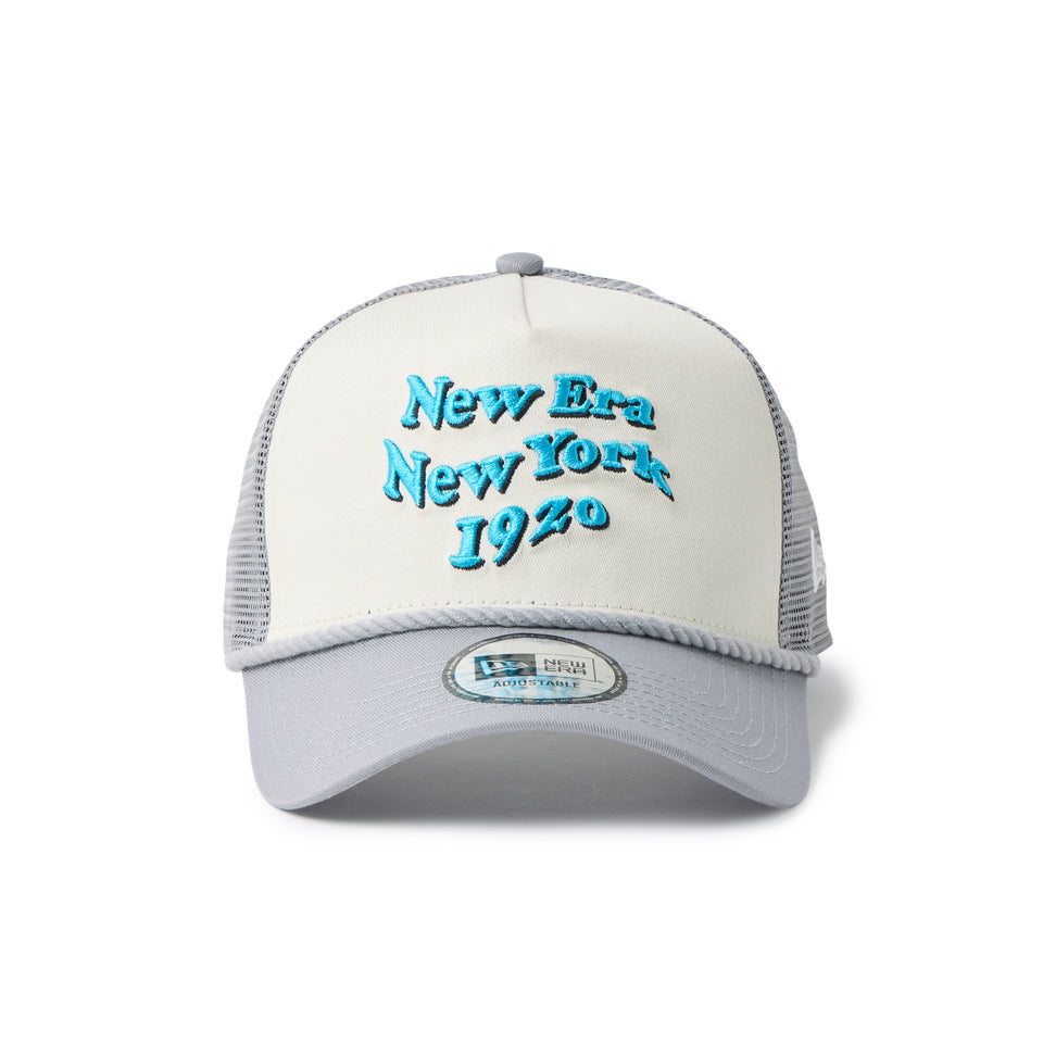 9FORTY A-Frameトラッカー Wave Logo クロームホワイト/グレー | NEW ERA ニューエラ公式オンラインストア