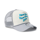9FORTY A-Frameトラッカー Wave Logo クロームホワイト/グレー | NEW ERA ニューエラ公式オンラインストア