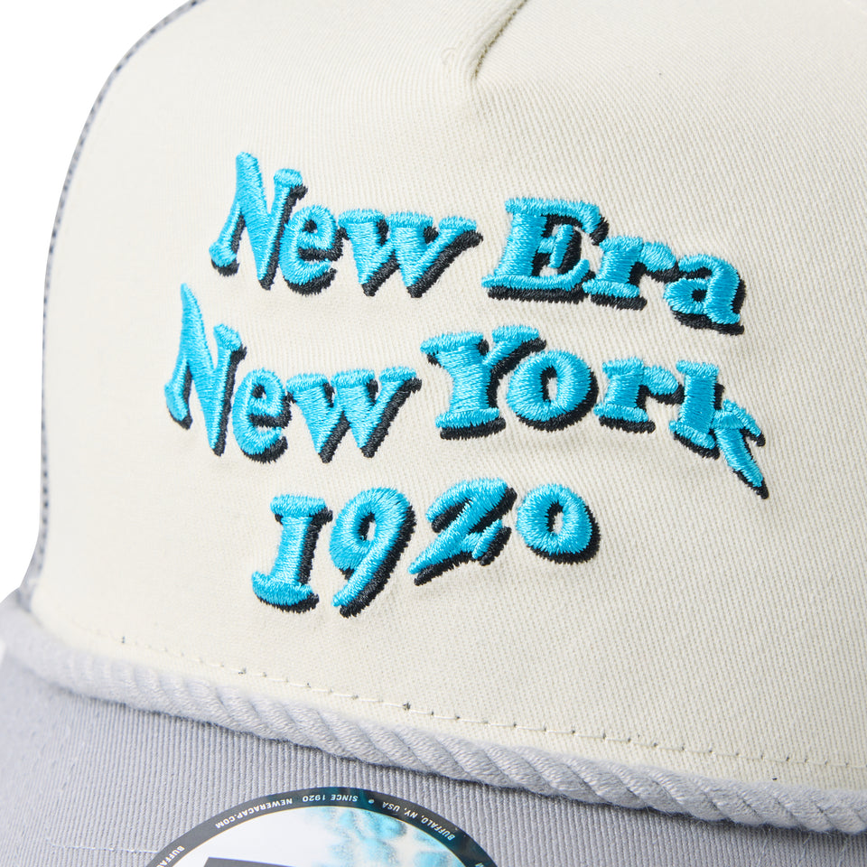 9FORTY A-Frameトラッカー Wave Logo クロームホワイト/グレー | NEW ERA ニューエラ公式オンラインストア