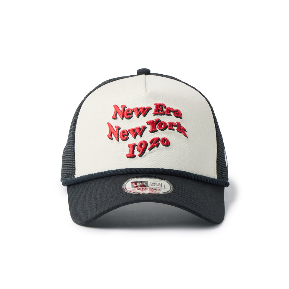 9FORTY A-Frameトラッカー Wave Logo クロームホワイト/ブラック | NEW ERA ニューエラ公式オンラインストア
