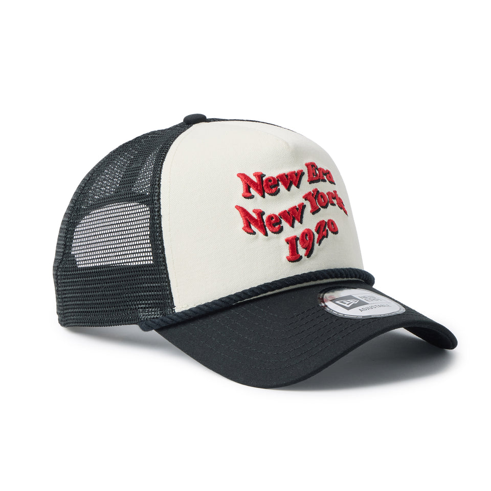 9FORTY A-Frameトラッカー Wave Logo クロームホワイト/ブラック | NEW ERA ニューエラ公式オンラインストア