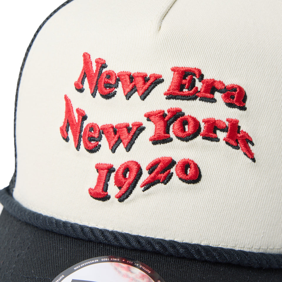 9FORTY A-Frameトラッカー Wave Logo クロームホワイト/ブラック | NEW ERA ニューエラ公式オンラインストア