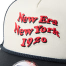 9FORTY A-Frameトラッカー Wave Logo クロームホワイト/ブラック | NEW ERA ニューエラ公式オンラインストア