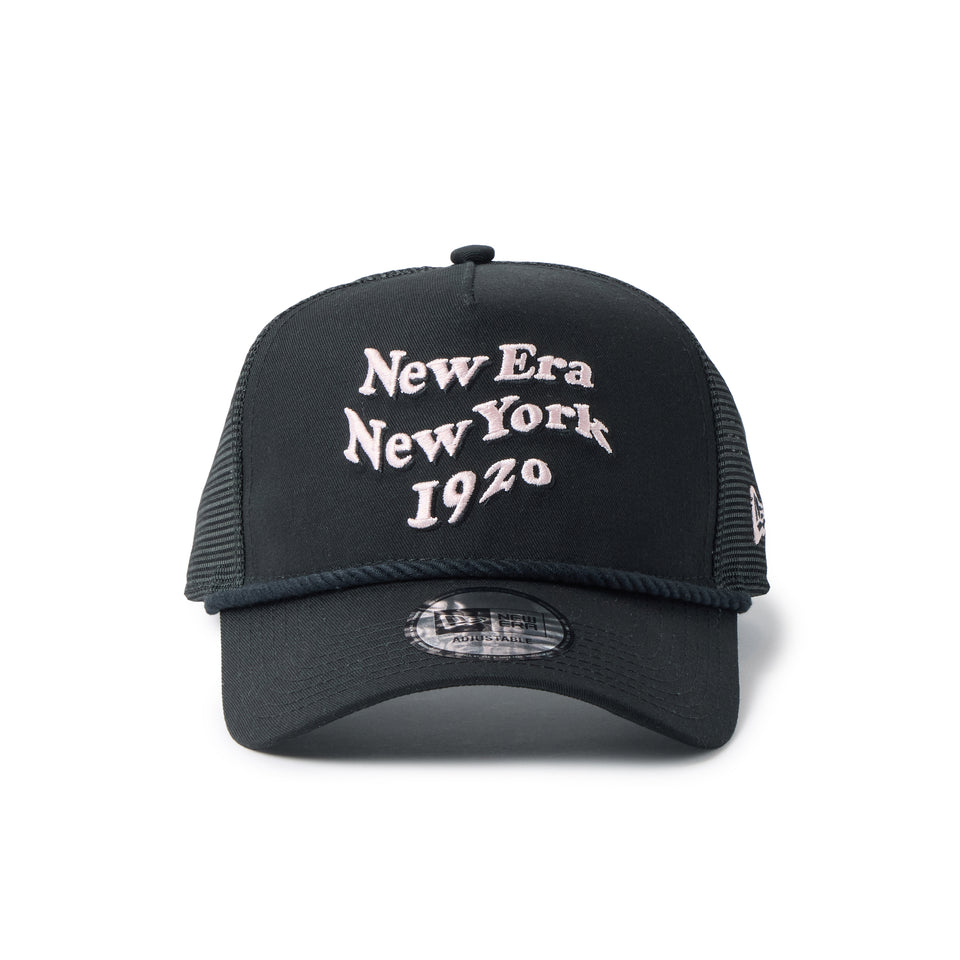 9FORTY A-Frameトラッカー Wave Logo ブラック | NEW ERA ニューエラ公式オンラインストア