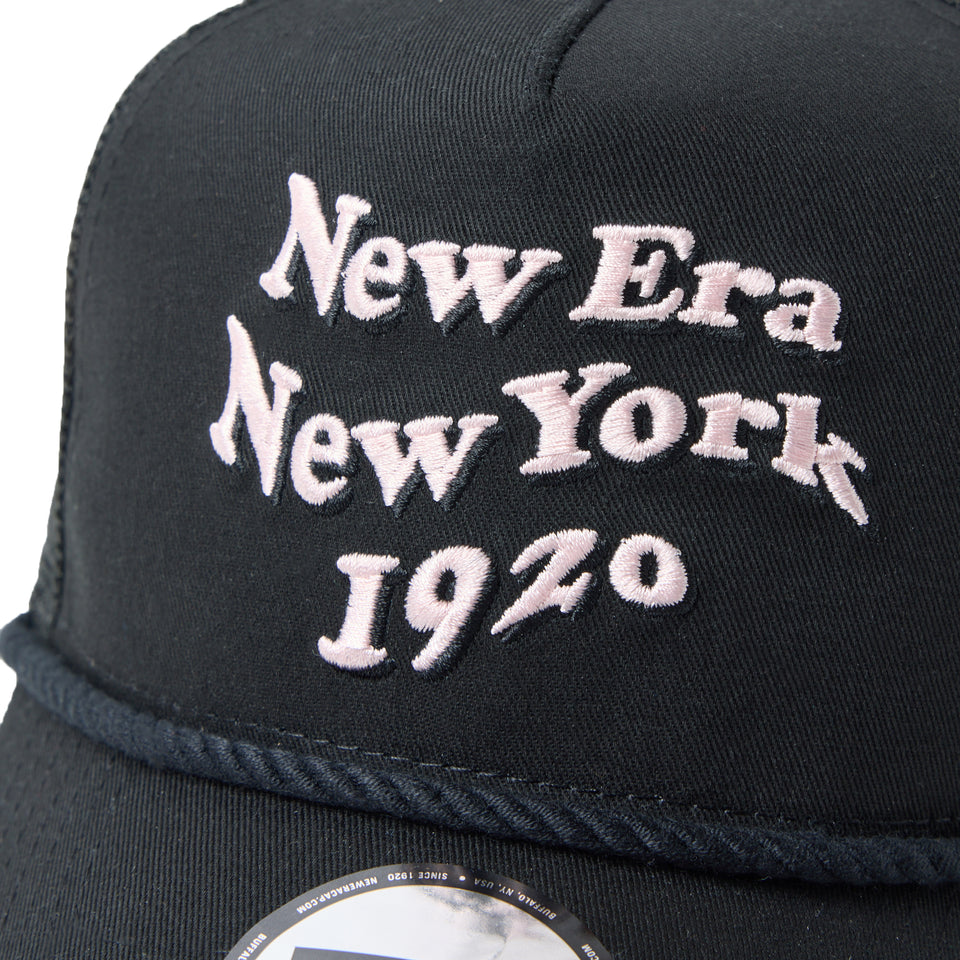9FORTY A-Frameトラッカー Wave Logo ブラック | NEW ERA ニューエラ公式オンラインストア