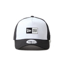 9FORTY A-Frame トラッカー Box Logo オプティックホワイト/ブラック | NEW ERA ニューエラ公式オンラインストア