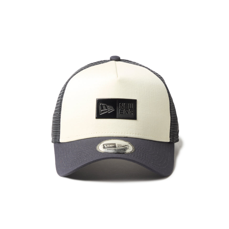 9FORTY A-Frame トラッカー Box Logo クロームホワイト/ダークグレー | NEW ERA ニューエラ公式オンラインストア