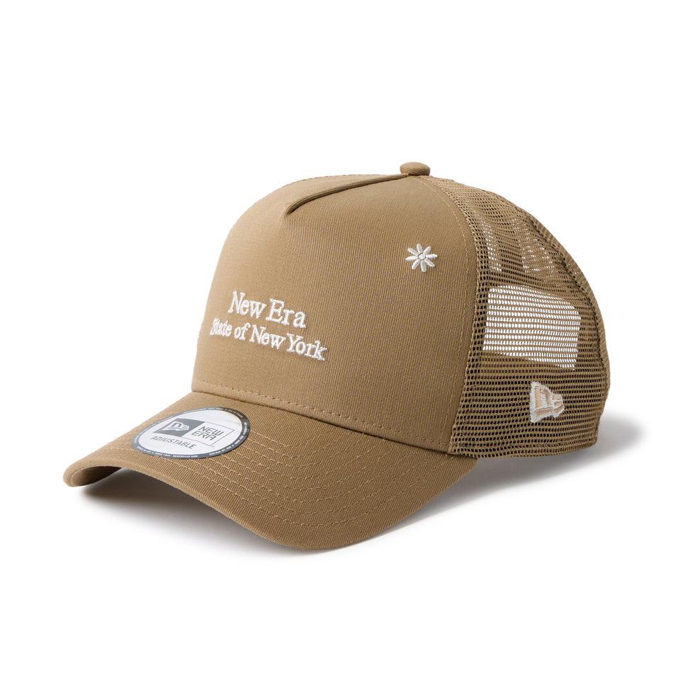 9FORTY A-Frame トラッカー Flower Embroidery カーキ | NEW ERA ニューエラ公式オンラインストア