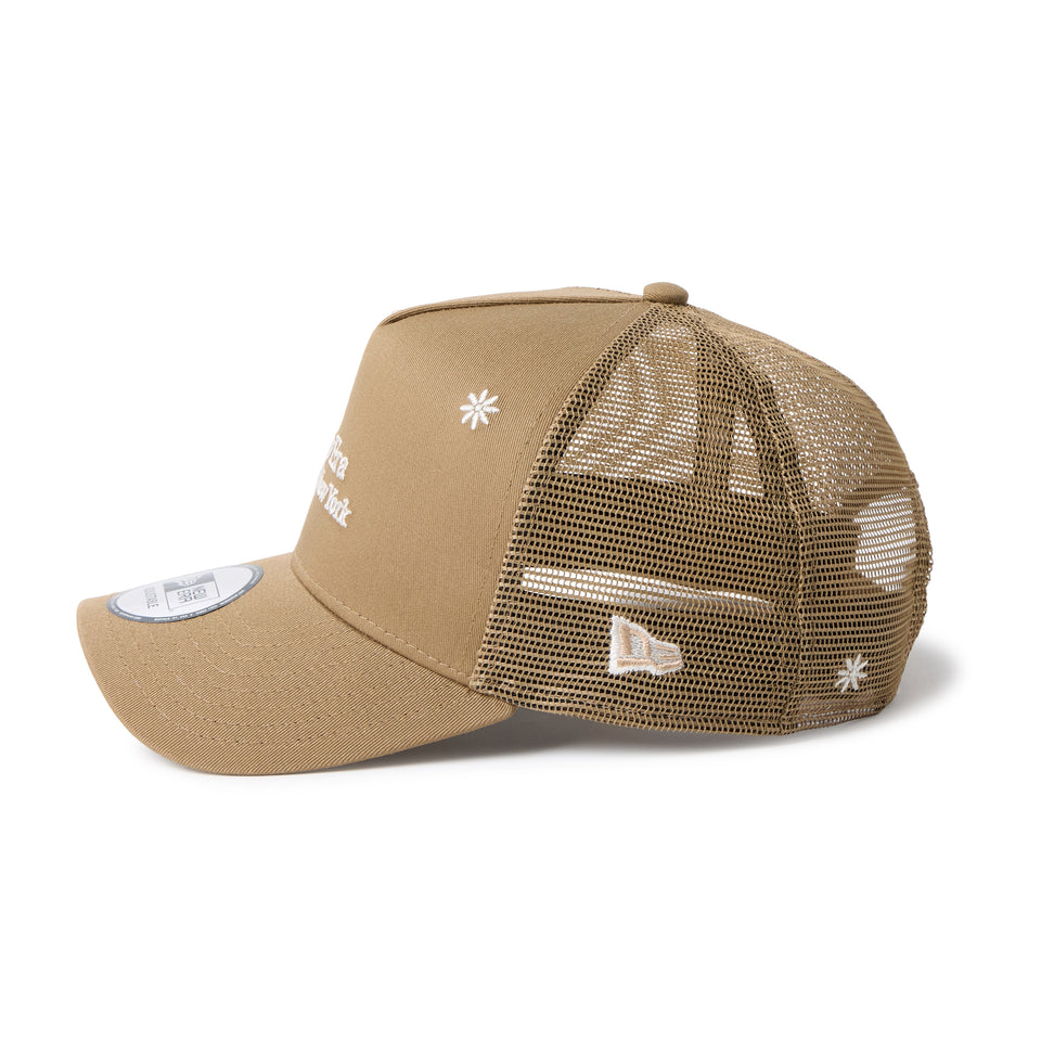 9FORTY A-Frame トラッカー Flower Embroidery カーキ | NEW ERA ニューエラ公式オンラインストア