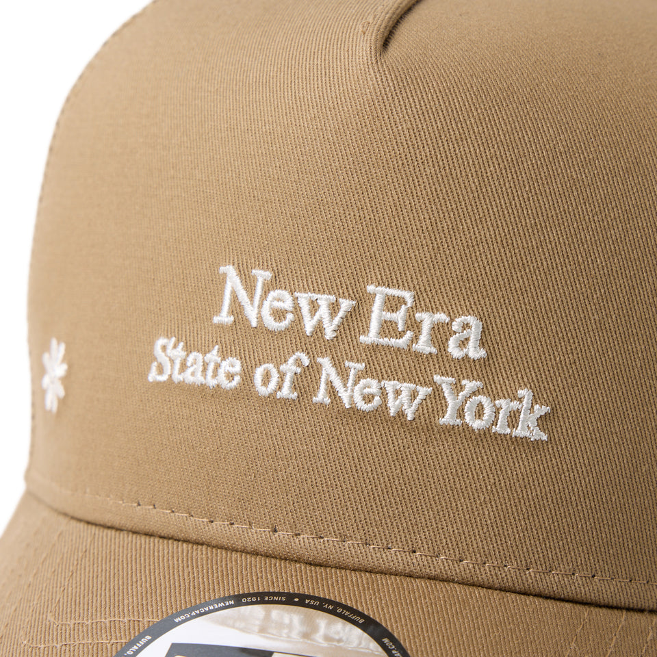 9FORTY A-Frame トラッカー Flower Embroidery カーキ | NEW ERA ニューエラ公式オンラインストア