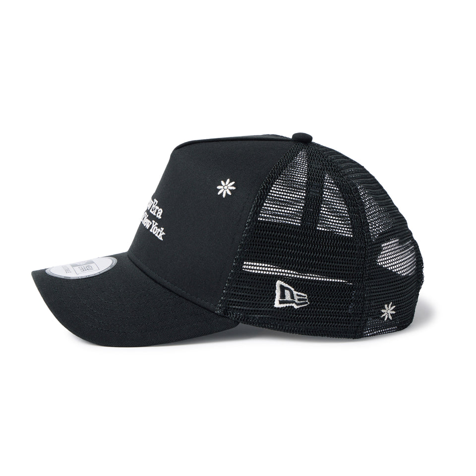 9FORTY A-Frame トラッカー Flower Embroidery ブラック | NEW ERA ニューエラ公式オンラインストア