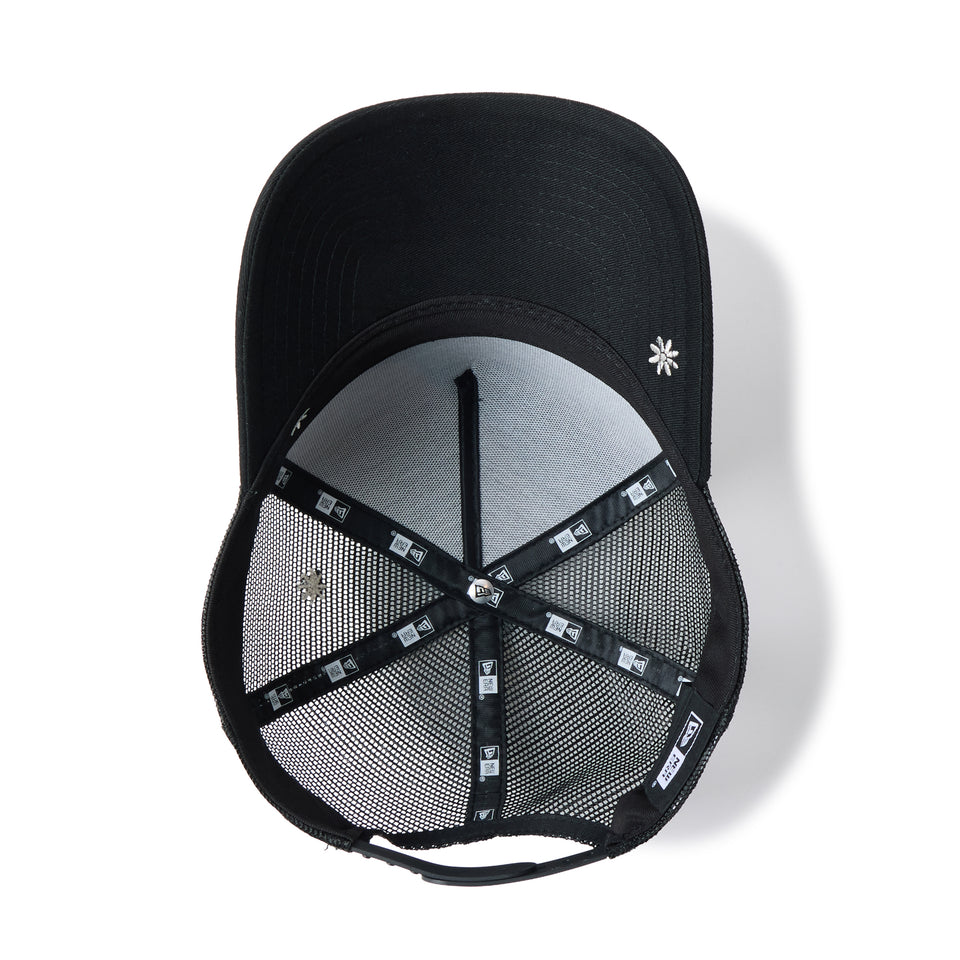 9FORTY A-Frame トラッカー Flower Embroidery ブラック | NEW ERA ニューエラ公式オンラインストア