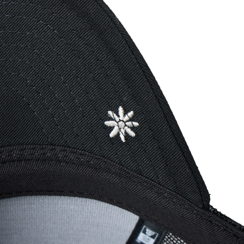 9FORTY A-Frame トラッカー Flower Embroidery ブラック | ニューエラ