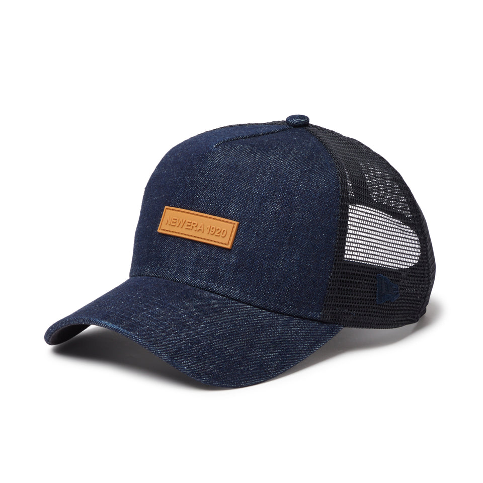 9FORTY A-Frame Trucker ラバーパッチ インディゴデニム | NEW ERA ニューエラ公式オンラインストア