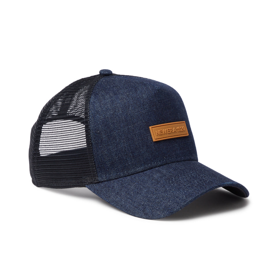 9FORTY A-Frame Trucker ラバーパッチ インディゴデニム | NEW ERA ニューエラ公式オンラインストア