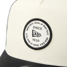 9FORTY A-Frame トラッカー Round Patch クロームホワイト/ブラック | NEW ERA ニューエラ公式オンラインストア
