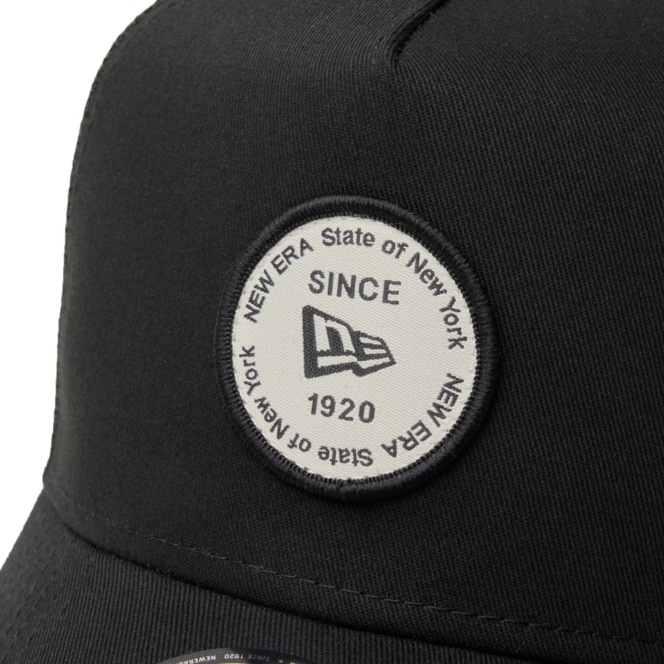 9FORTY A-Frame トラッカー Round Patch ブラック | NEW ERA ニューエラ公式オンラインストア