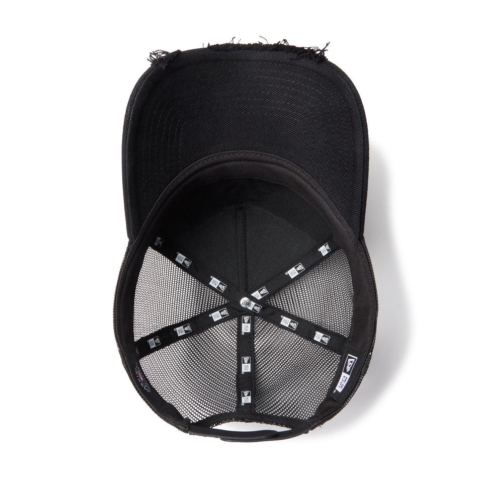 9FORTY A-Frame トラッカー MLB Damaged Cap ニューヨーク・ヤンキース ブラック | NEW ERA ニューエラ公式オンラインストア