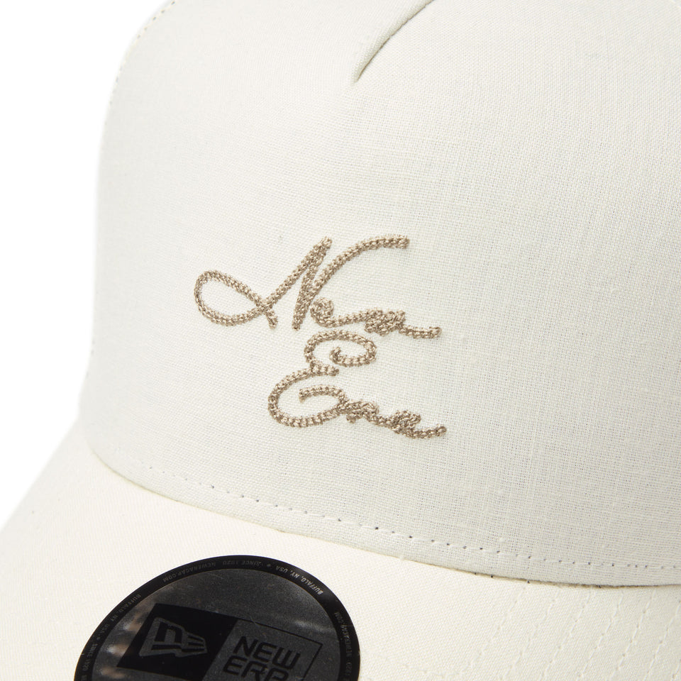 9FORTY A-Frame CottonトラッカーCotton Linen コットンリネン New Era オフアイボリー | NEW ERA ニューエラ公式オンラインストア