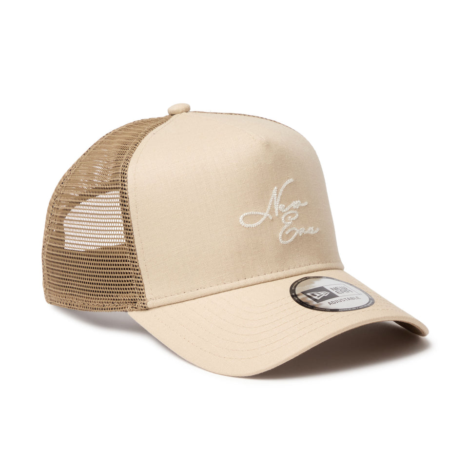 9FORTY A-Frame トラッカー Cotton Linen コットンリネン New Era ライトベージュ | NEW ERA ニューエラ公式オンラインストア